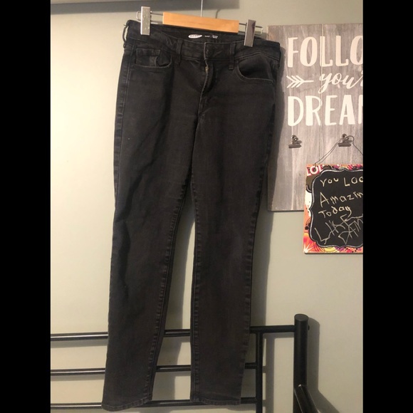Black Mid Waisted Jeans - Picture 1 of 1